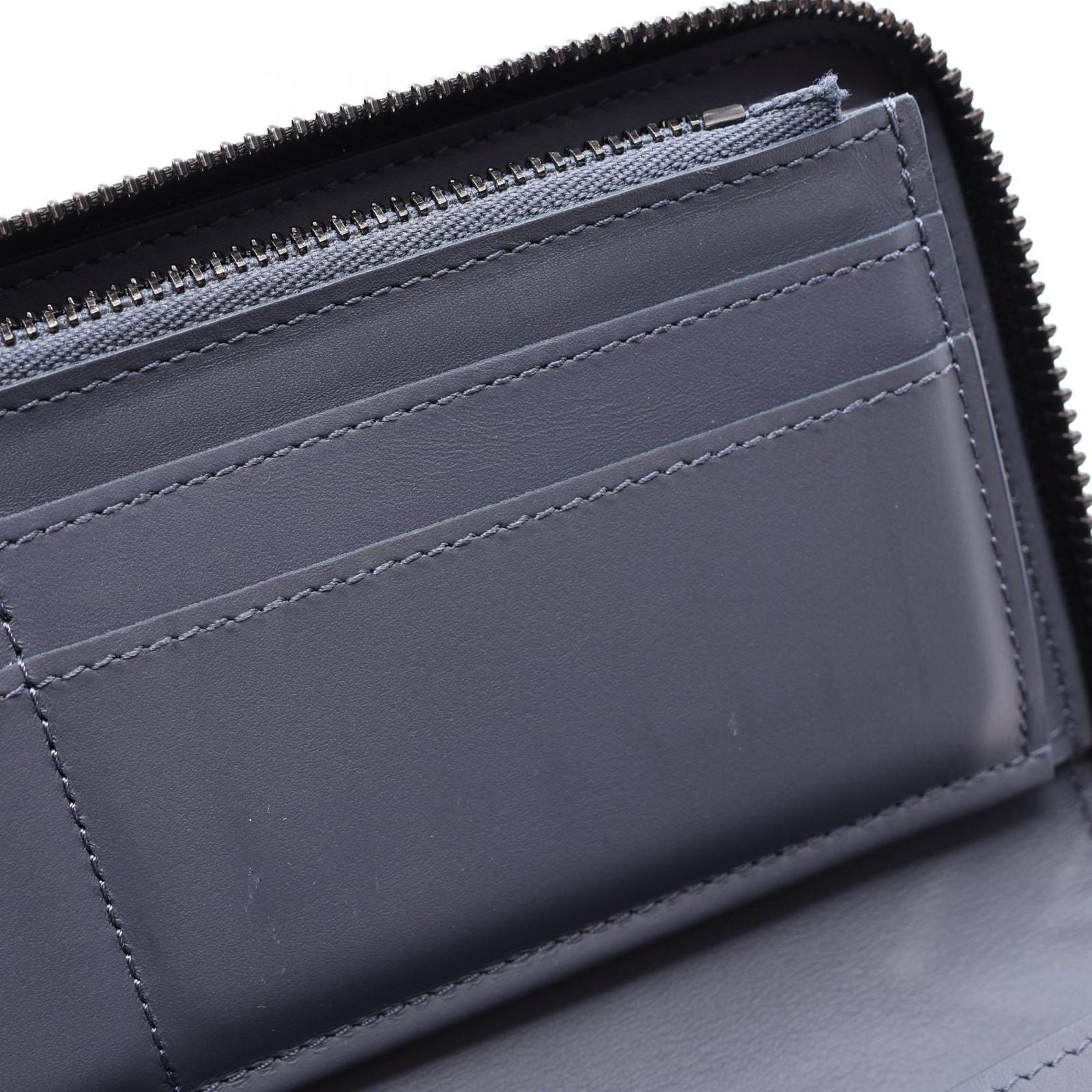 Louis Vuitton Round Wallet Zippy Vertical Navy Leather — view 5
