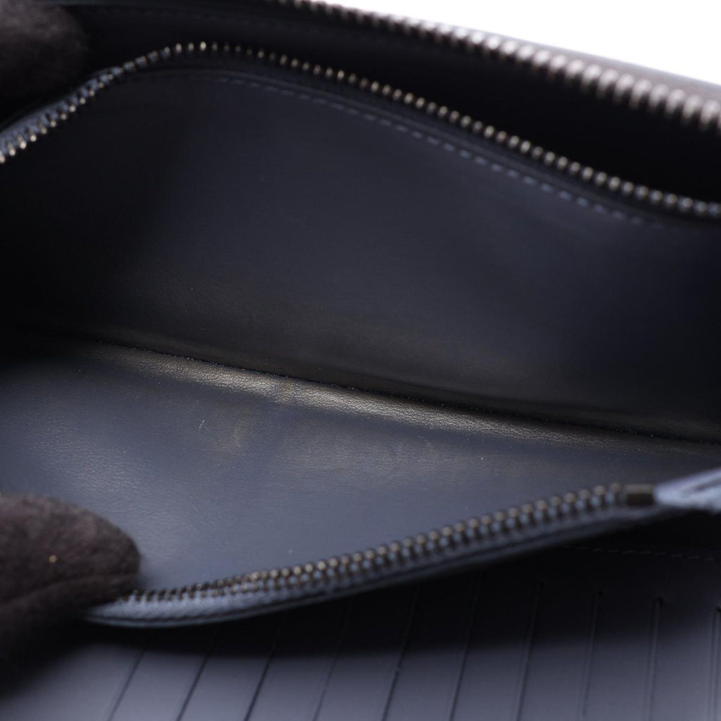 Louis Vuitton Round Wallet Zippy Vertical Navy Leather — view 6