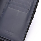 Louis Vuitton Round Wallet Zippy Vertical Navy Leather — view 7