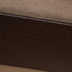 Gucci Tote Jumbo GG 2-Way Beige Dark Brown Canvas Leather Mini — view 4