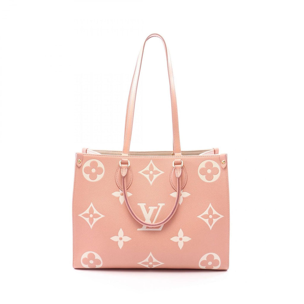 Louis Vuitton Tote On The Go Rose Trianon Cream Leather