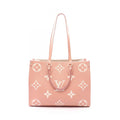Louis Vuitton Tote On The Go Rose Trianon Cream Leather