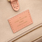 Louis Vuitton Tote On The Go Rose Trianon Cream Leather — view 4