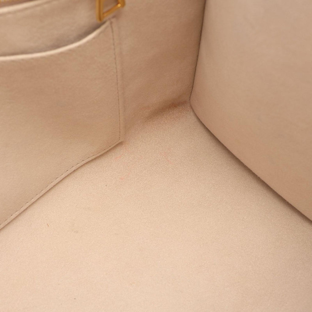 Louis Vuitton Tote On The Go Rose Trianon Cream Leather — view 5