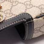 Gucci Handbag Horsebit Soft Small Top Handle Bag GG Supreme 2-Way Beige Black — view 5