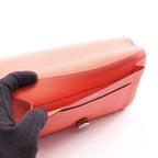 Hermes Bifold Wallet Dogon GM Rose Candy Leather — view 3