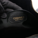 Chanel Boston Bag CC Logo 2-Way Black Caviar Leather CC — view 4