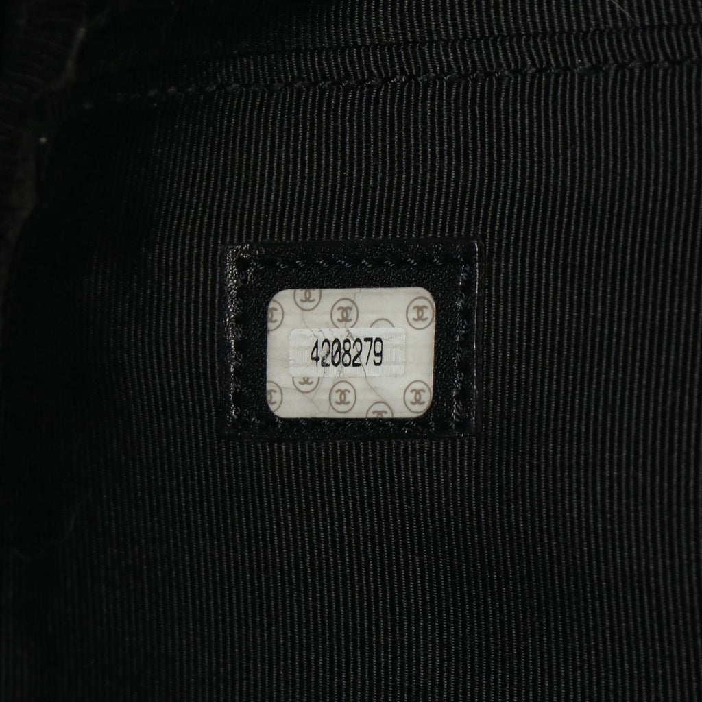 Chanel Boston Bag CC Logo 2-Way Black Caviar Leather CC — view 5