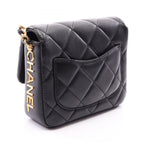 Chanel Shoulder Bag Quilted Black Lambskin Mini Chain — view 2