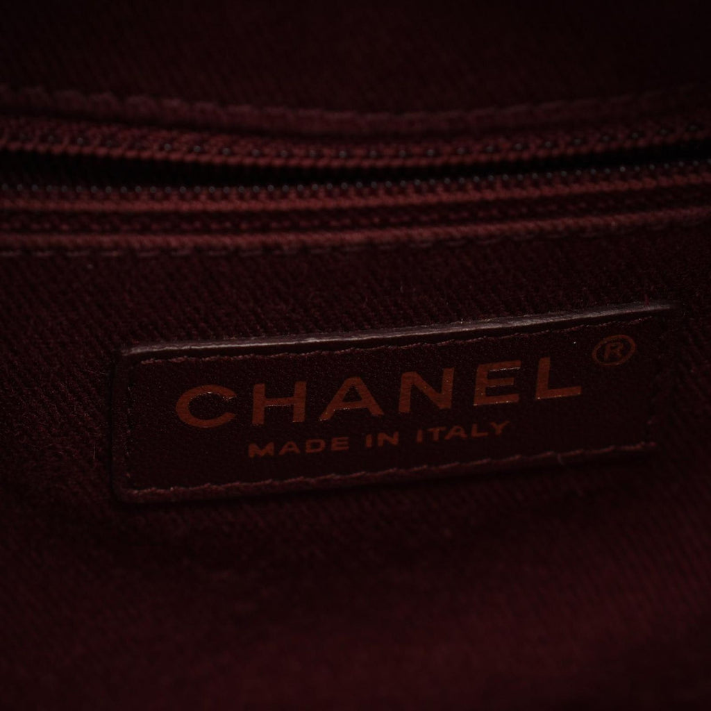 Chanel Shoulder Bag CC Logo 2-Way Blue Leather Quilted Top Handle Chain — view 4