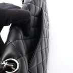 Chanel Shoulder Bag Quilted East Waist Black Lambskin Chain — view 6