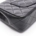 Chanel Shoulder Bag Quilted East Waist Black Lambskin Chain — view 7