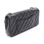 Chanel Shoulder Bag Quilted East Waist Black Lambskin Chain — view 2