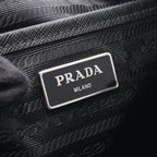 Prada Backpack New Vela Studs Black Nylon Leather — view 4