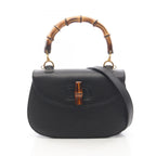 Gucci Handbag Bamboo 2-Way 000 Black Leather