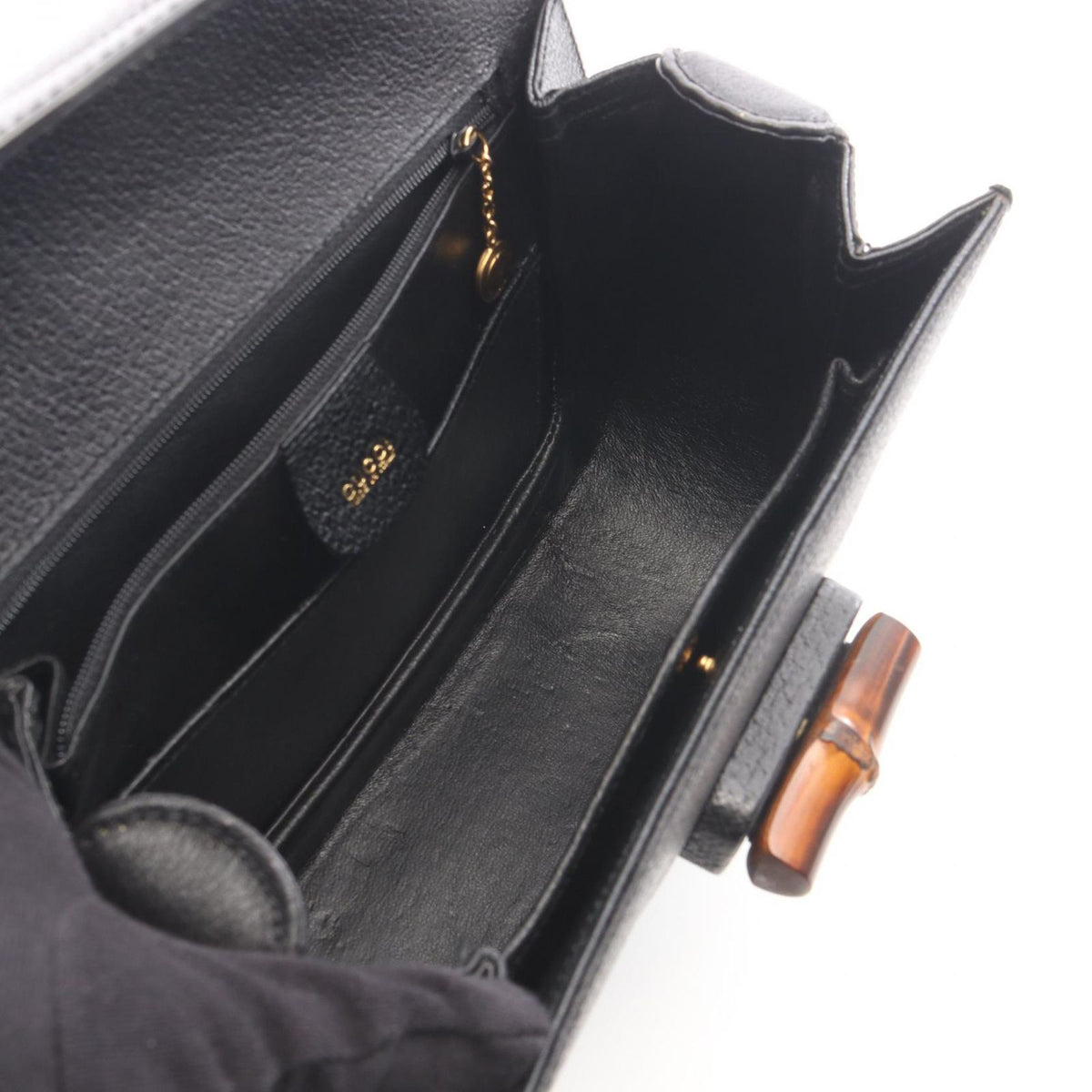 Gucci Handbag Bamboo 2-Way 000 Black Leather — view 3