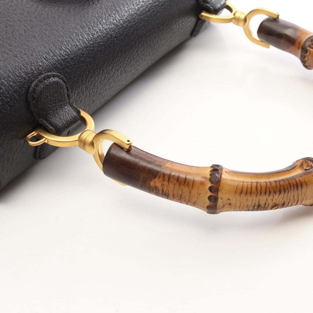 Gucci Handbag Bamboo 2-Way 000 Black Leather — view 8