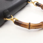 Gucci Handbag Bamboo 2-Way 000 Black Leather — view 8