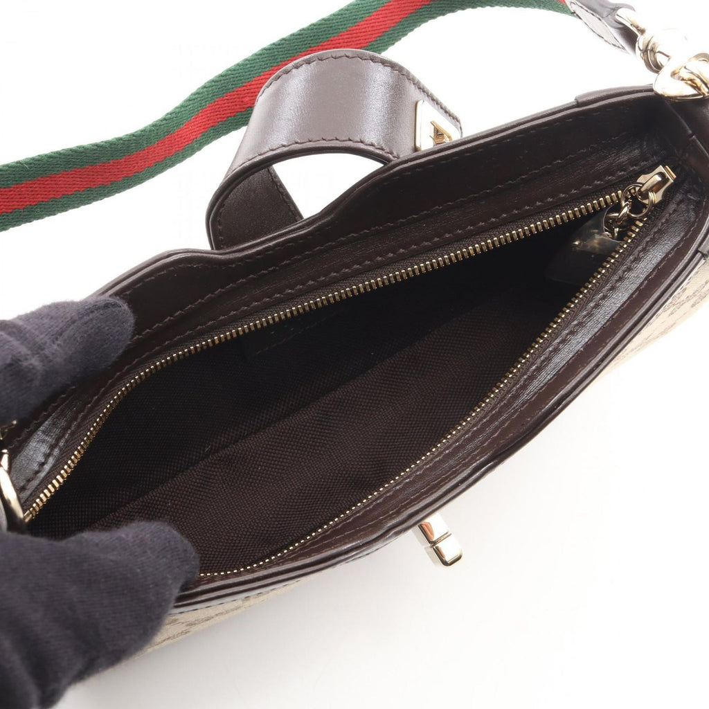 Gucci Handbag Moonside GG Canvas Beige Dark Brown Mini — view 3