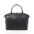 Gucci Handbag Interlocking Charm 2-Way Black Leather Tote