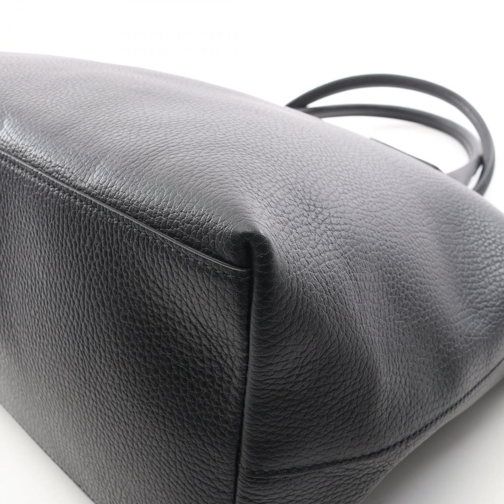 Gucci Handbag Interlocking Charm 2-Way Black Leather Tote — view 5