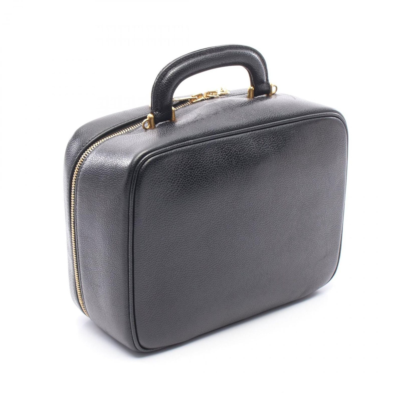 Chanel Handbag CC Logo 2-Way Black Calf CC Vanity — view 2