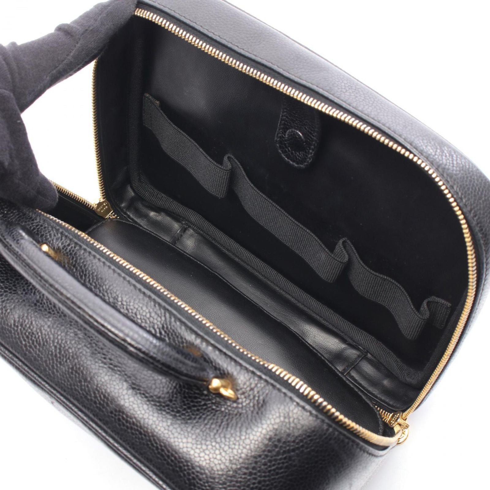Chanel Handbag CC Logo 2-Way Black Calf CC Vanity — view 4