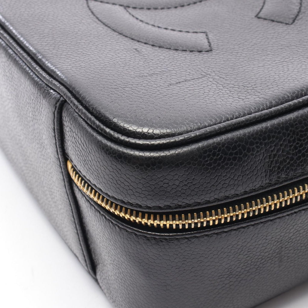 Chanel Handbag CC Logo 2-Way Black Calf CC Vanity — view 7