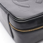Chanel Handbag CC Logo 2-Way Black Calf CC Vanity — view 7
