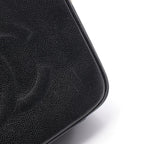 Chanel Handbag CC Logo 2-Way Black Calf CC Vanity — view 9
