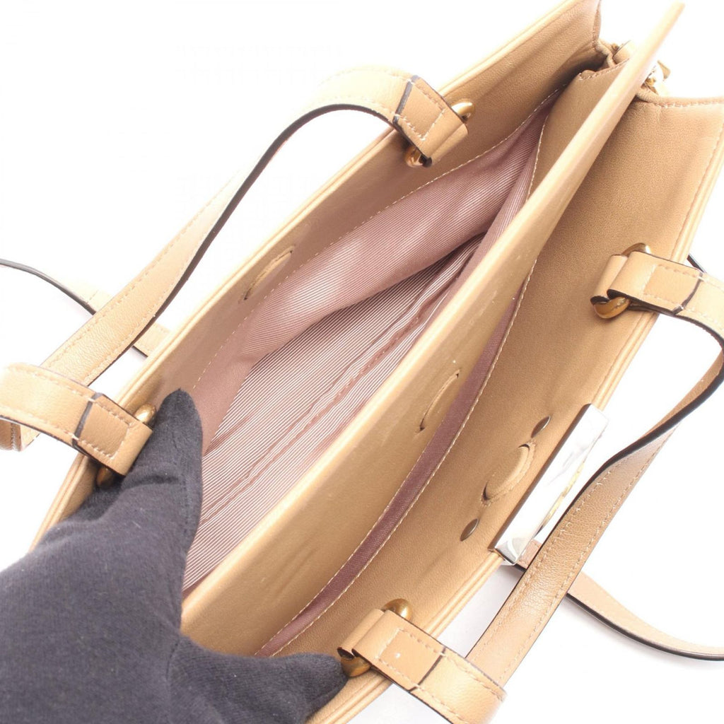 Gucci Handbag Interlocking 2-Way Beige Leather Shoulder — view 3