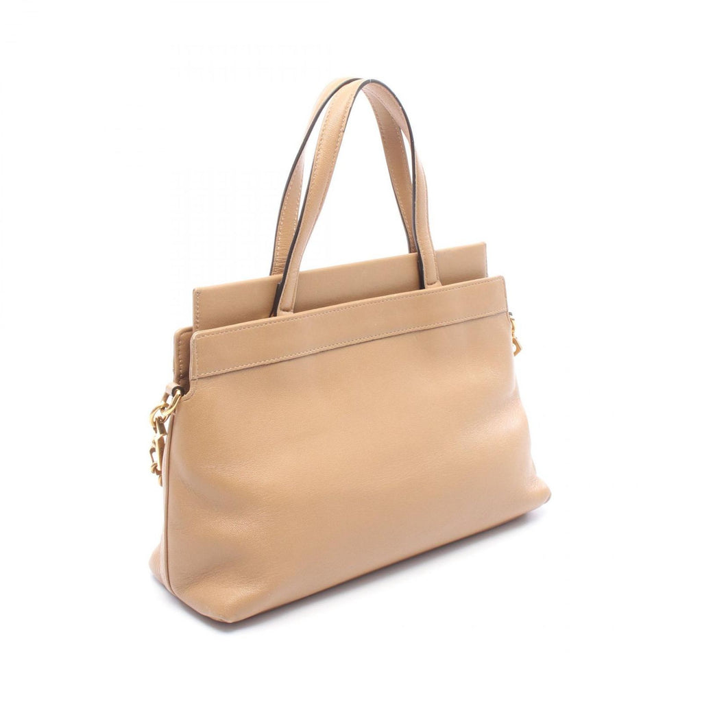 Gucci Handbag Interlocking 2-Way Beige Leather Shoulder — view 2