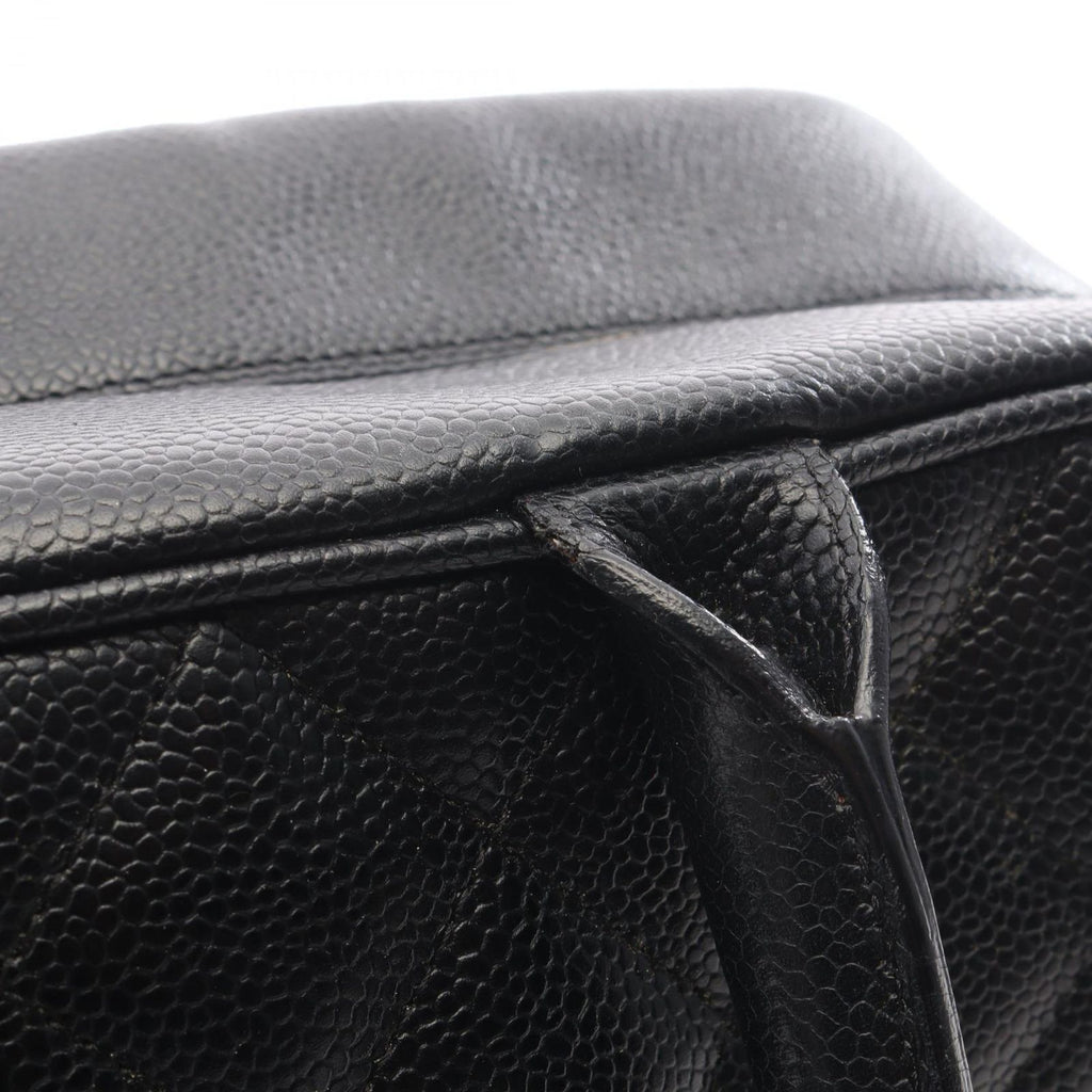 Chanel Handbag Quilted Black Caviar Leather — view 6