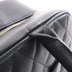 Chanel Handbag Quilted Black Caviar Leather — view 7
