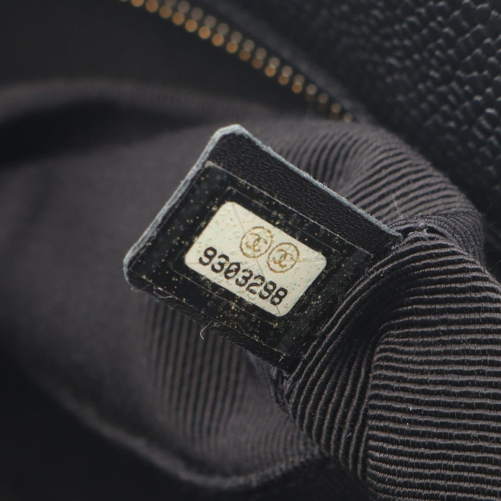 Chanel Handbag Quilted Black Caviar Leather — view 5