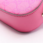 Gucci Shoulder Bag Moonside Mini GG Canvas Fuchsia Pink — view 5