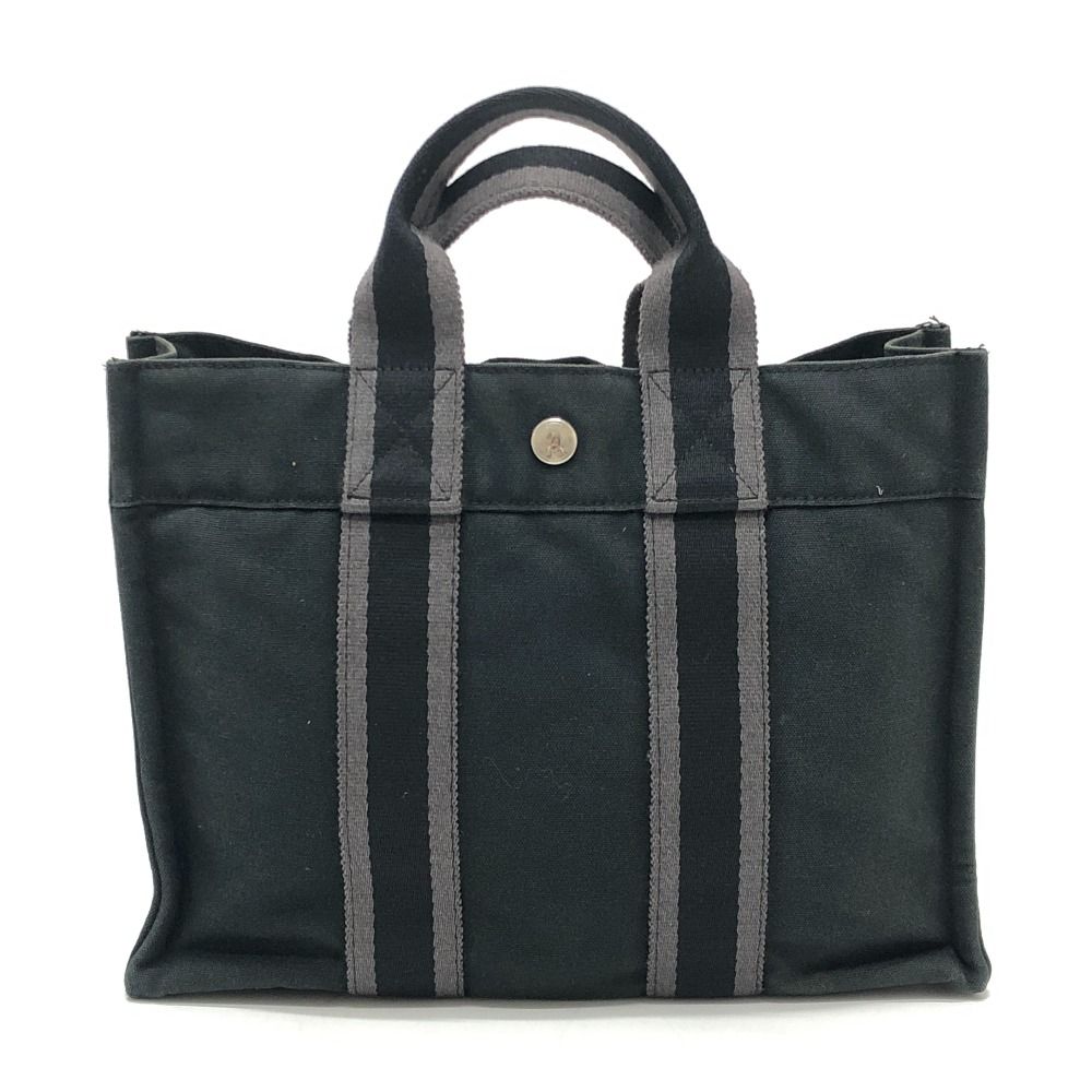Hermes Handbag Fourre Tout PM Canvas Black