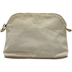 Hermes Pouch Bolide Canvas White