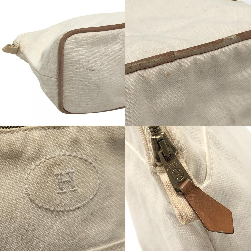 Hermes Pouch Bolide Canvas White — view 7