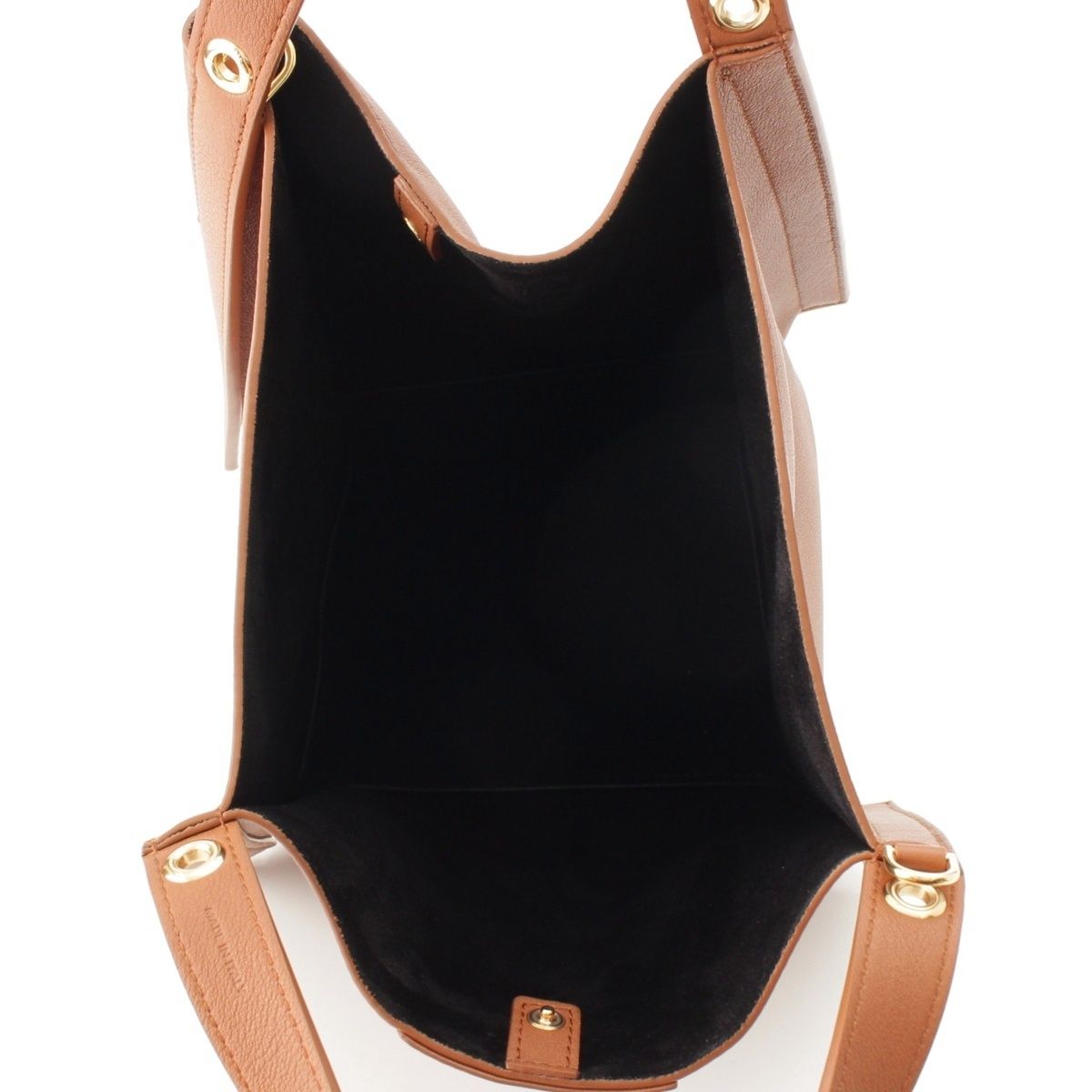Celine Leather Triomphe Small Cubo 2-Way Handbag Brown — view 6