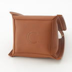 Celine Leather Triomphe Small Cubo 2-Way Handbag Brown — view 5