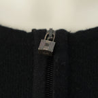 Hermes Cashmere Cadena Zip Knit Cardigan Jacket Black XS — view 7