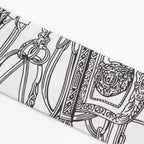 Hermes Silk Twilly Brides de Gala en Fleurs Scarf Black White Multicolor — view 4