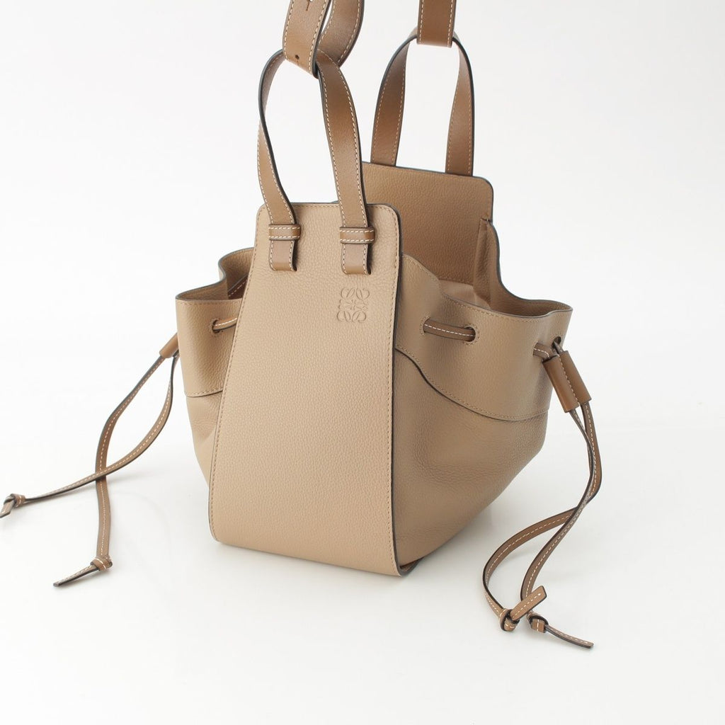 Loewe Hammock Drawstring Small Leather 2-Way Shoulder Handbag Sand — view 2