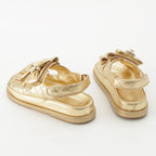Chanel CC Logo Pearl Ribbon Sandal — view 4