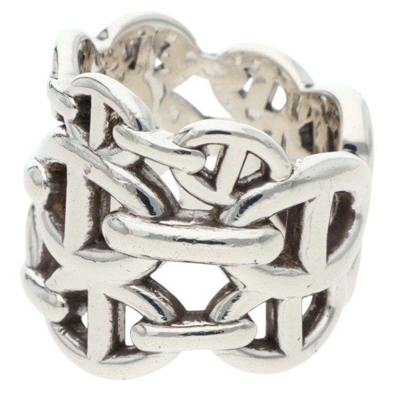 Hermes Chaine D'ancre Enchainee GM Silver Ring — view 4