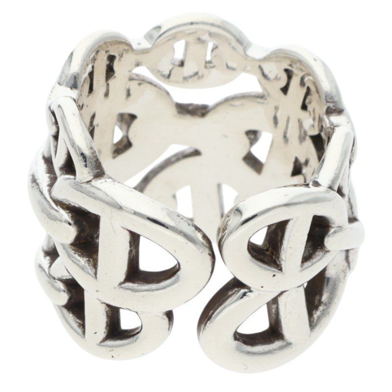 Hermes Chaine D'ancre Enchainee GM Silver Ring — view 2