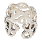Hermes Chaine D'ancre Enchainee GM Silver Ring — view 2