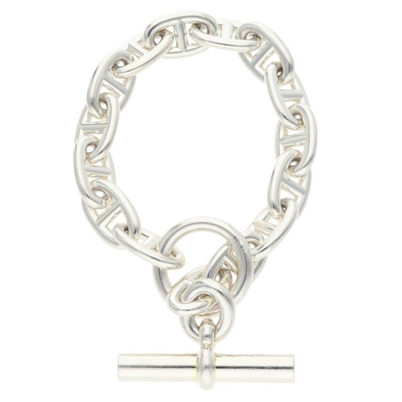 Hermes Chaine D'ancre Silver Bracelet