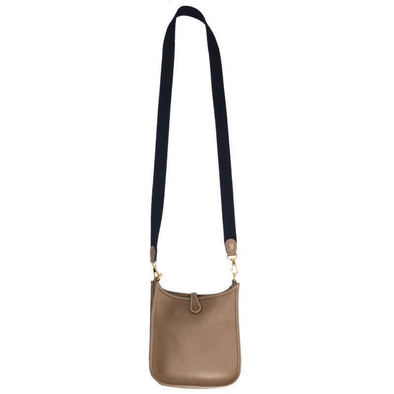 Hermes Evelyne TPM Etoupe Leather Shoulder — view 2